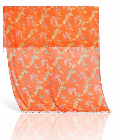 Палантин Женский S-BUTTERFLY/ORANGE